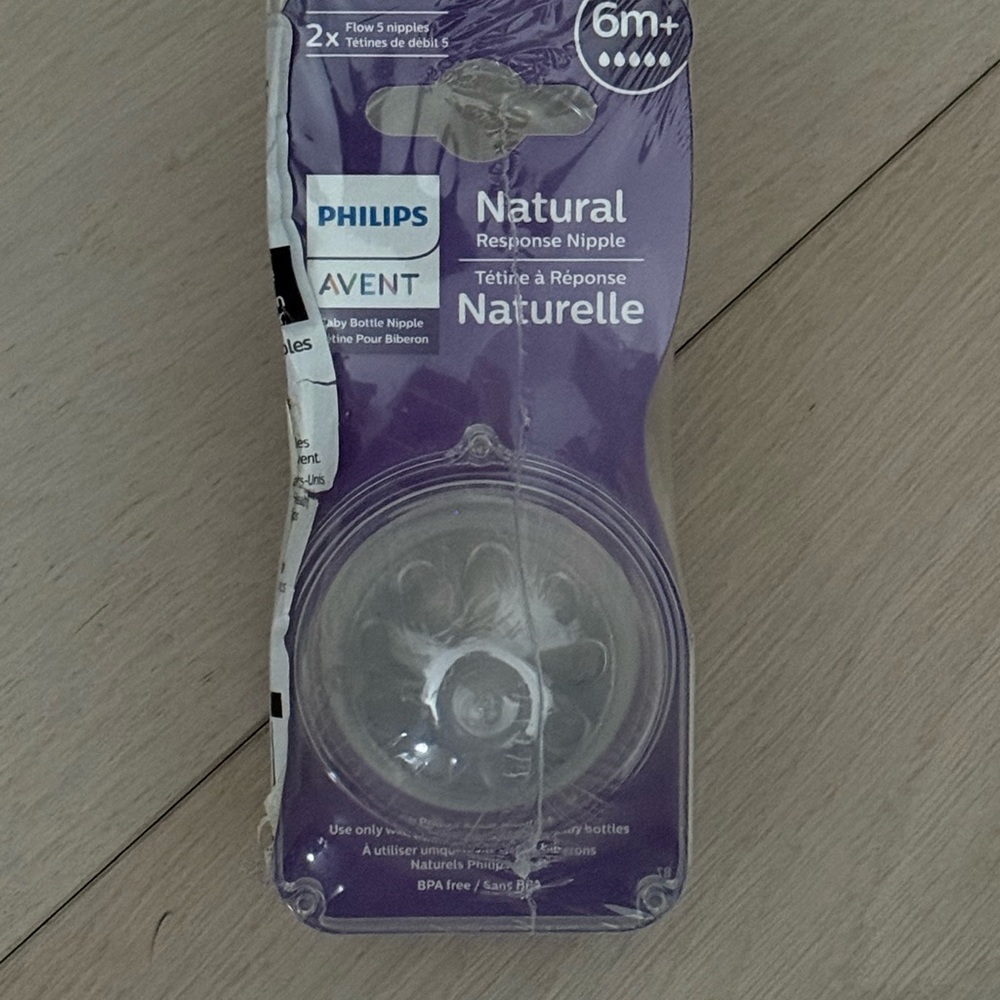 Philips Avent Natural Response Nipple - Philips Avent Flow 5 Nipples 6M+ NWT